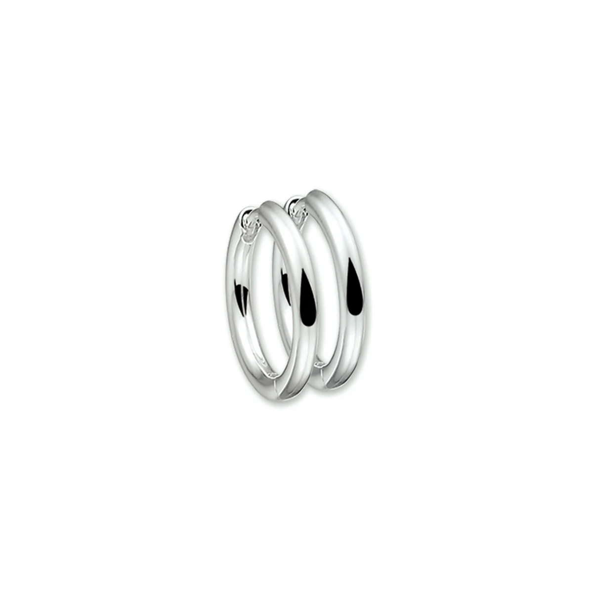 klapoorringen rond 20 mm zilver gerhodineerd