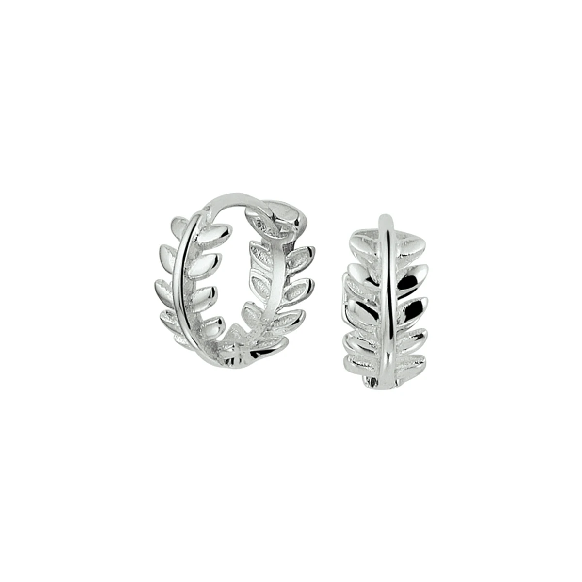 klapoorringen zilver gerhodineerd