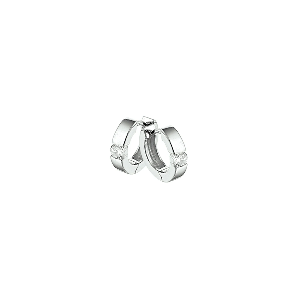 klapoorringen zirkonia zilver gerhodineerd