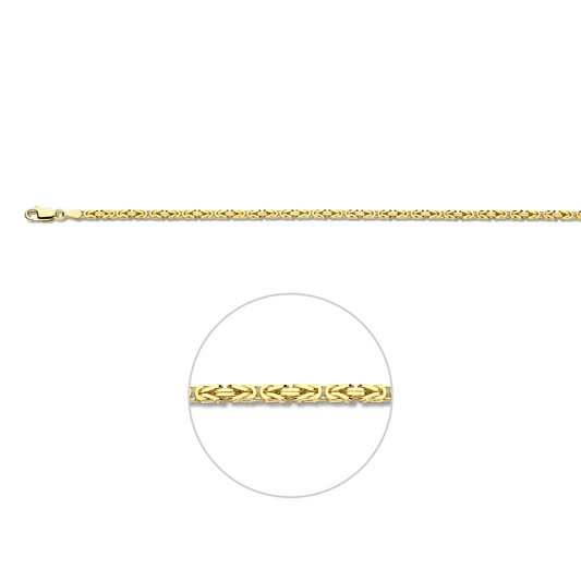 konings 2,5 mm massief 14K geelgoud