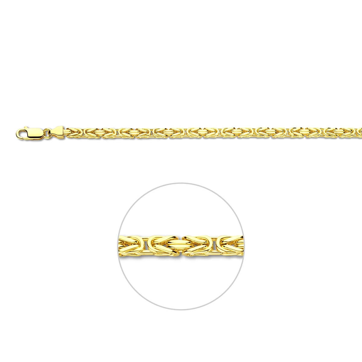 konings 4,2 mm massief 14K geelgoud