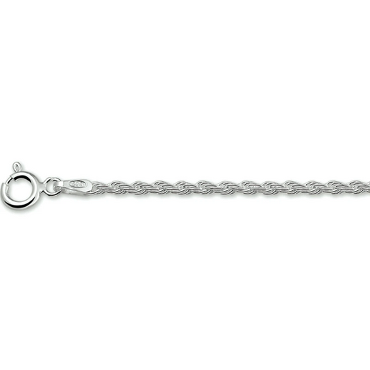 koord 2,0 mm zilver wit