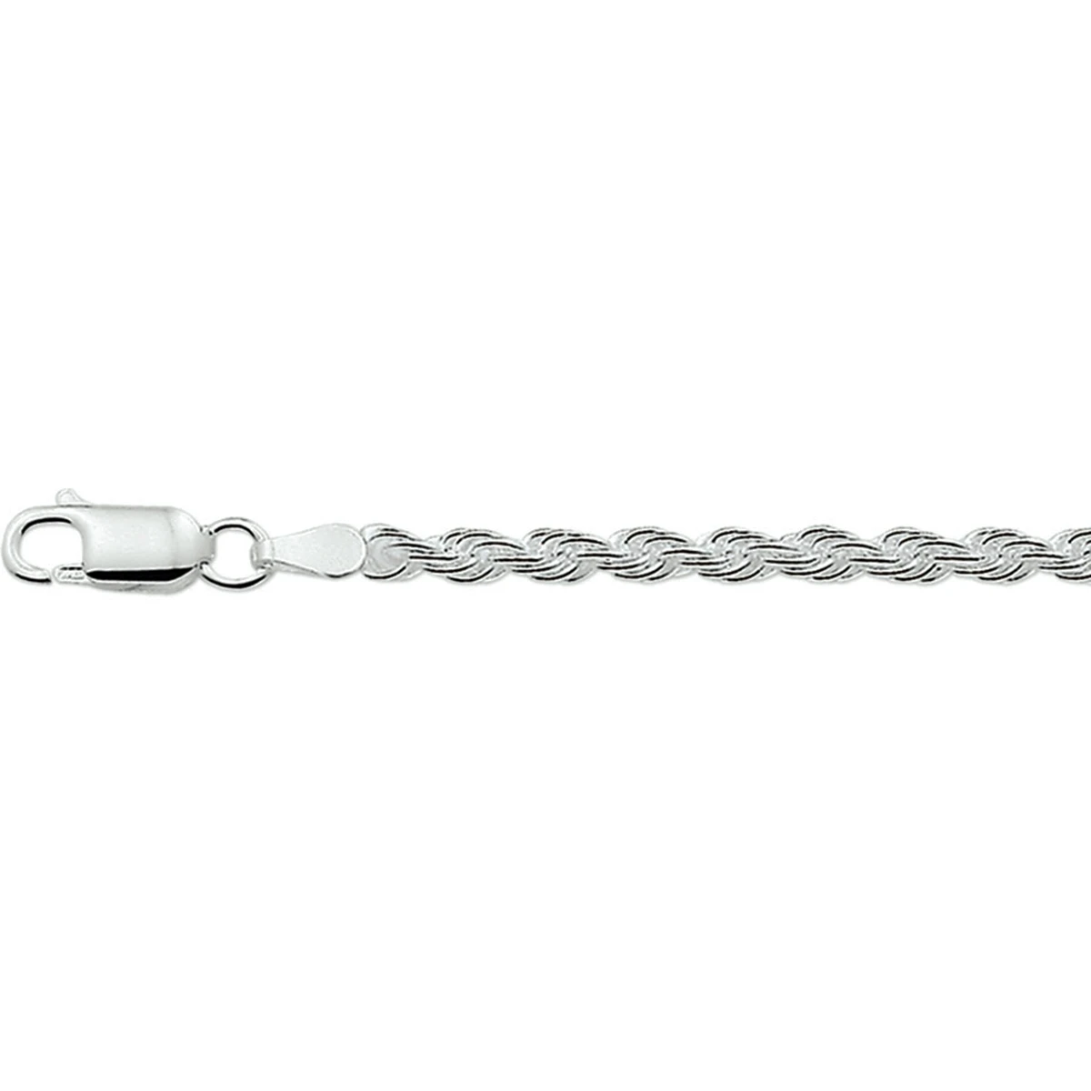 koord 3,0 mm zilver wit