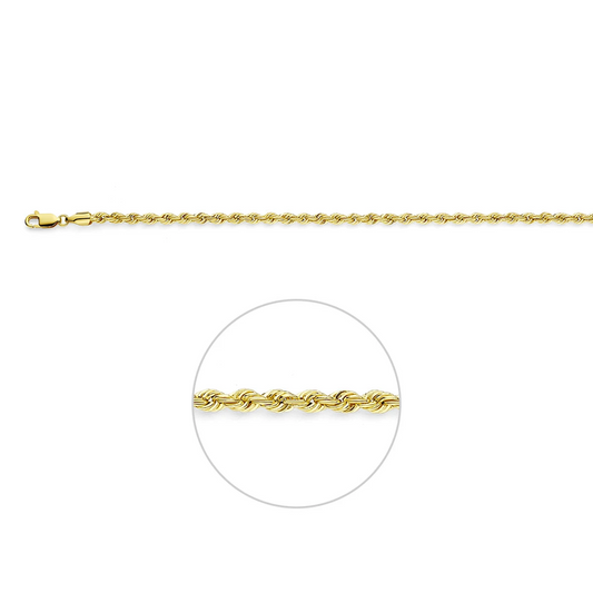 koord 3,3 mm 14K geelgoud