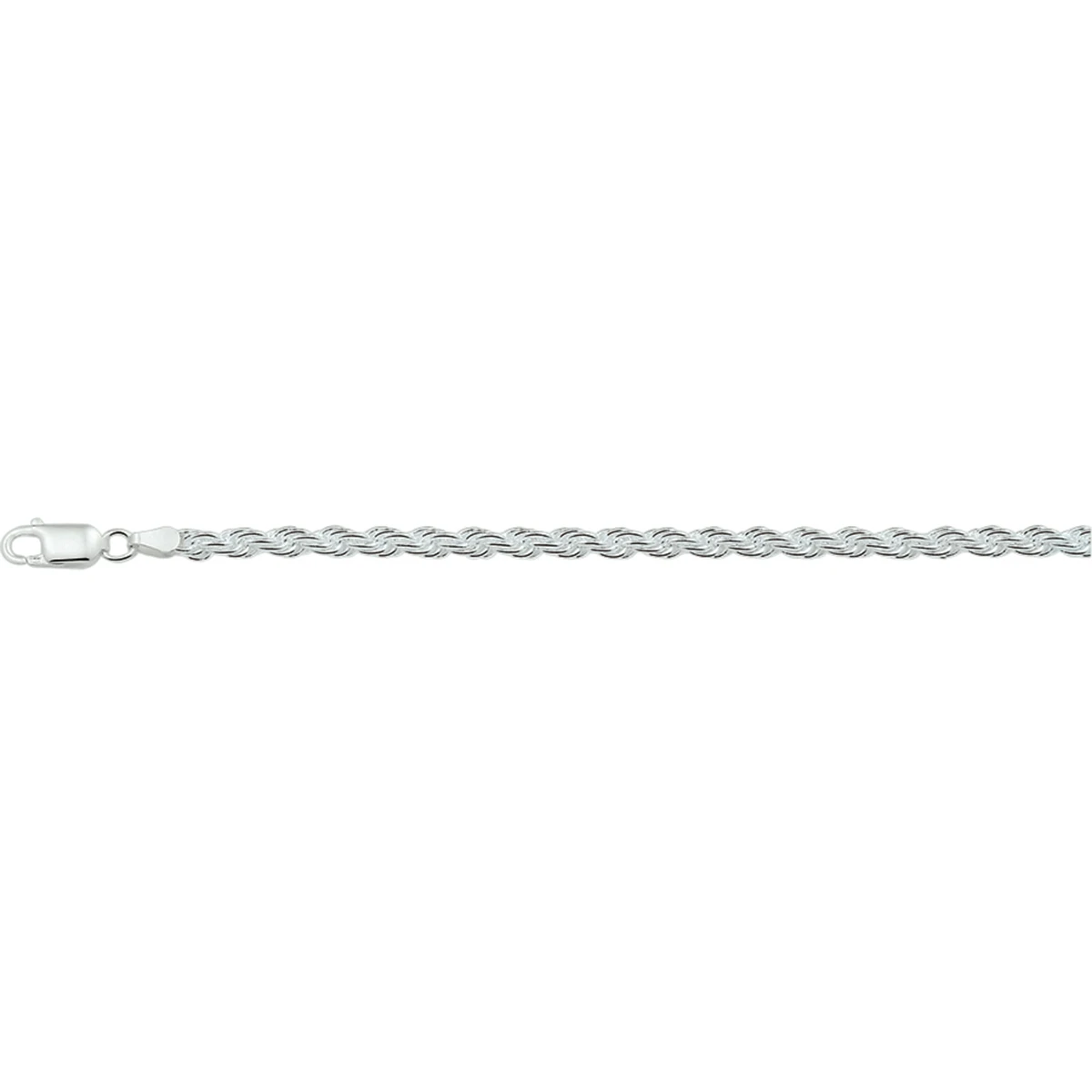 koord 4,0 mm zilver wit