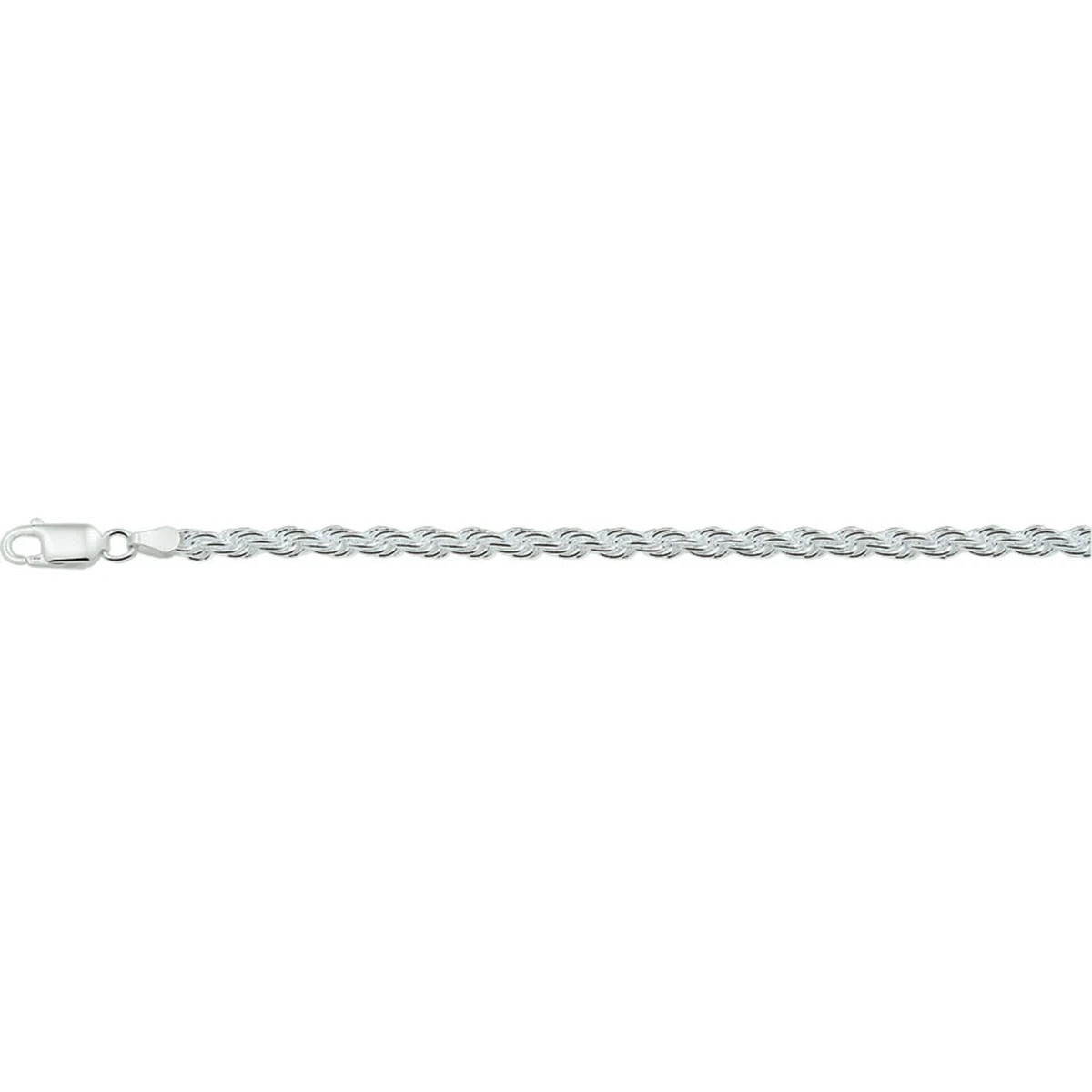 koord 4,0 mm zilver wit