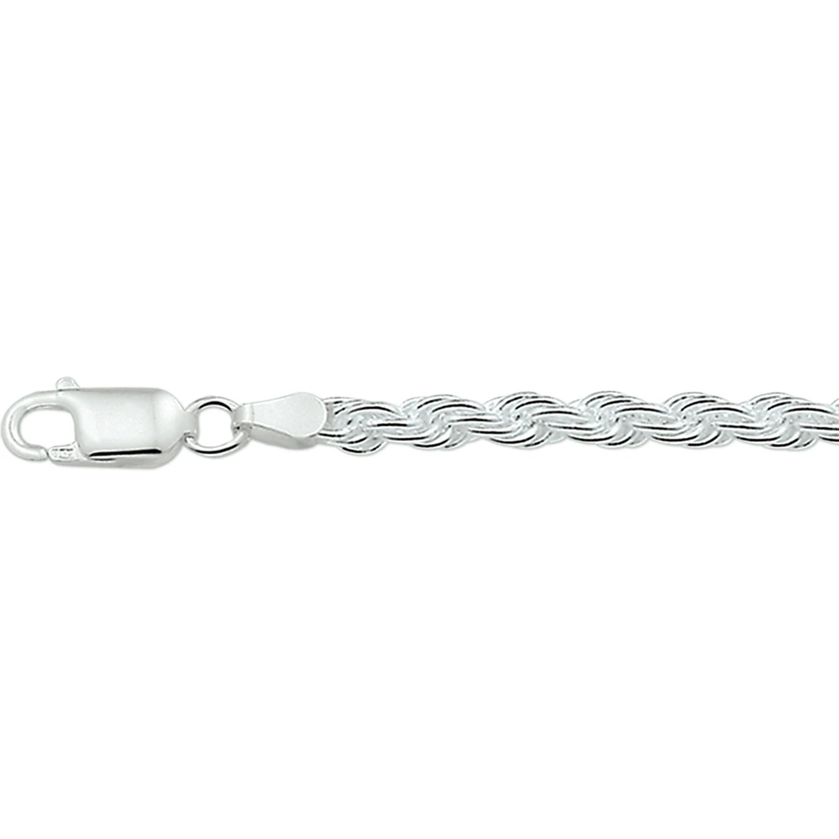koord 4,0 mm zilver wit