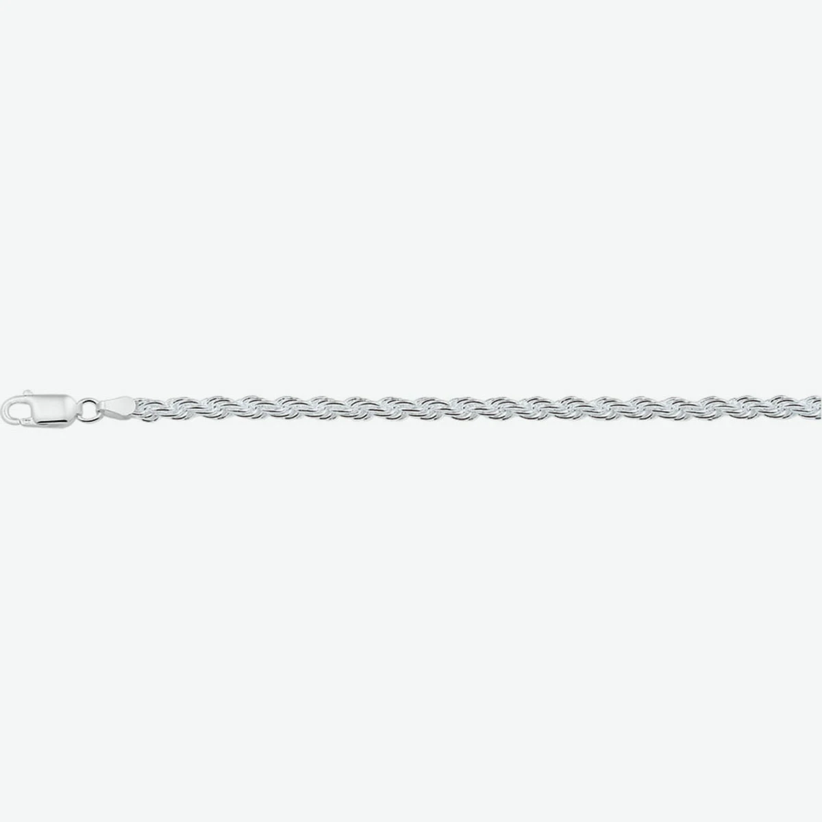 koord 4,0 mm zilver wit