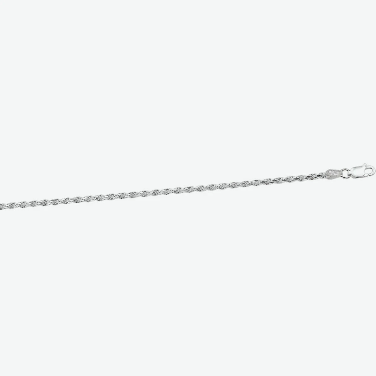 koord gediamanteerd 2,8 mm zilver wit