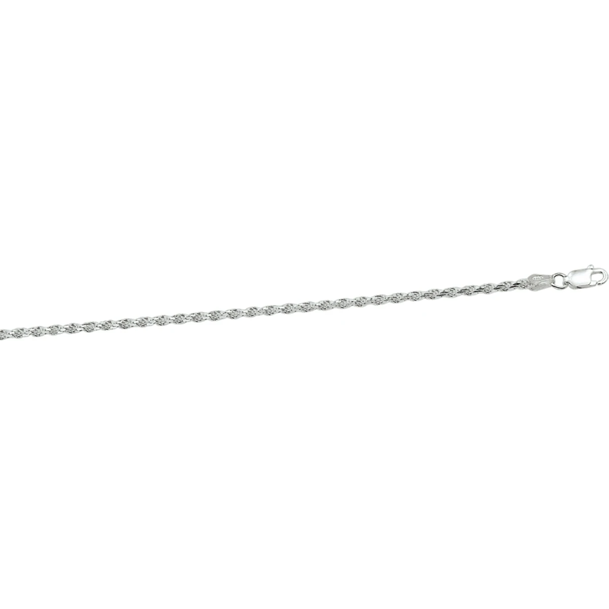 koord gediamanteerd 2,8 mm zilver wit