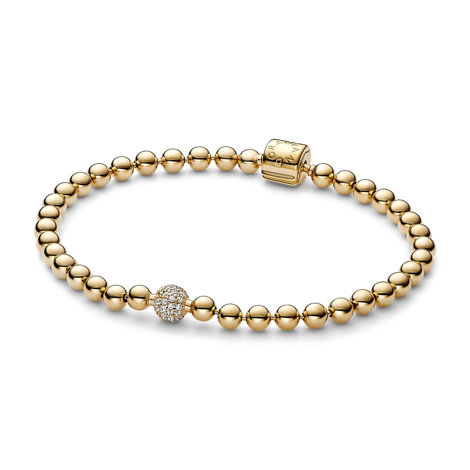 Kralen & pavé armband