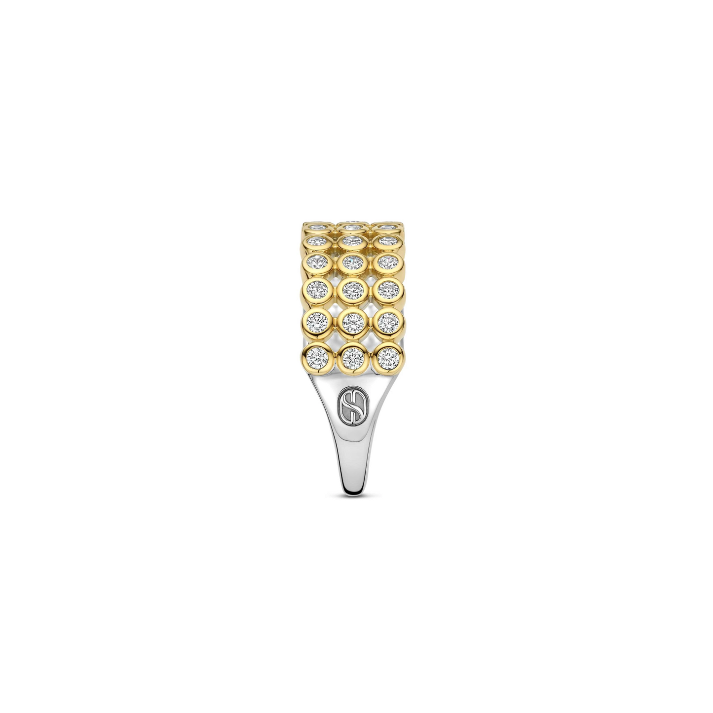 Layered Ronde Zirkonia Ring