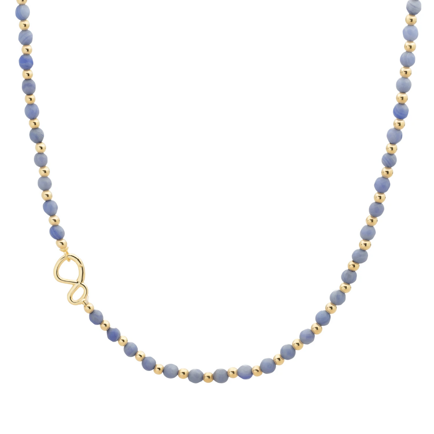 Link Necklace | Gold - Blue Aventurine 42cm