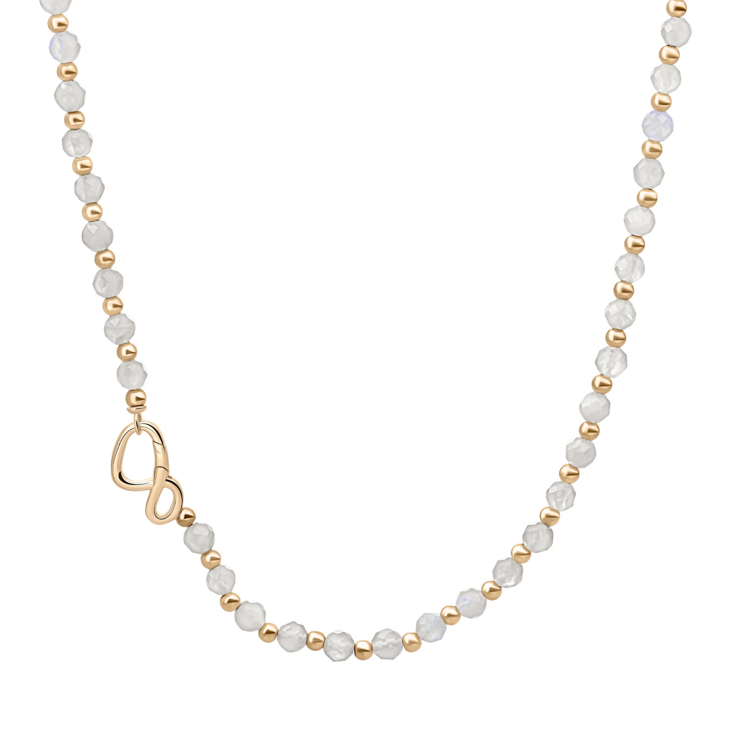 Link Necklace | Gold - Moonstone - 45cm