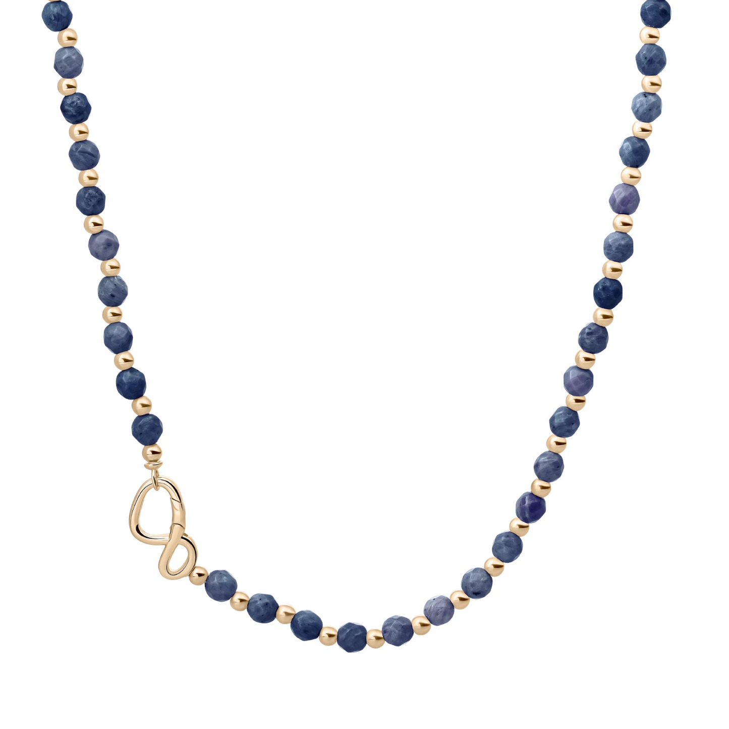 Link Necklace | Gold - Sodalite - 45cm
