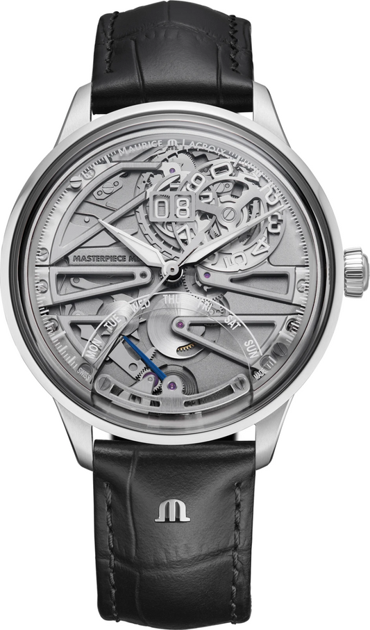 MAURICE LACROIX 1975 AUTOMATIC BIG DATE SKELETON 42MM SPECIAL EDITION 758008-SS001-090-2