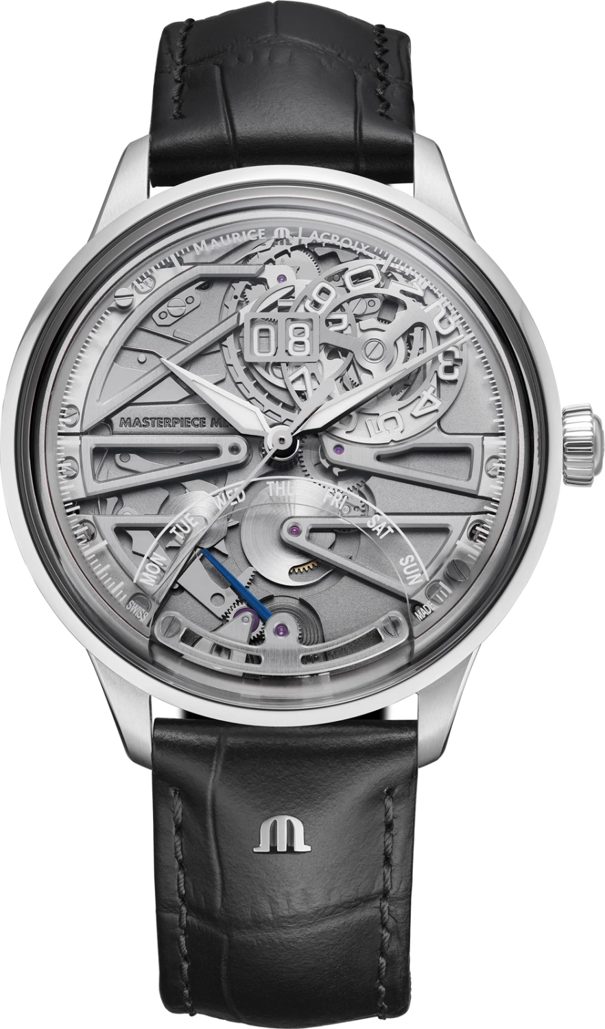 MAURICE LACROIX 1975 AUTOMATIC BIG DATE SKELETON 42MM SPECIAL EDITION 758008-SS001-090-2