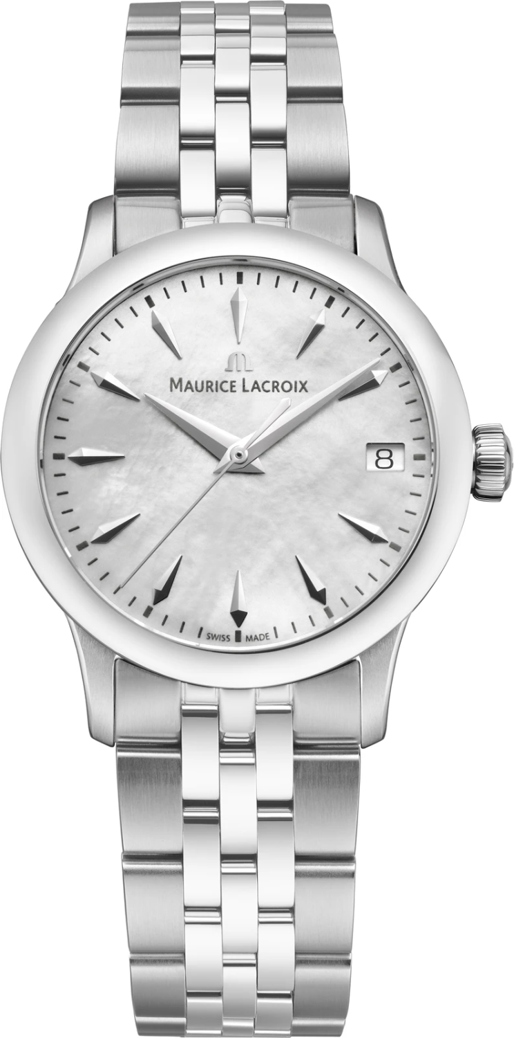 MAURICE LACROIX 1975 QUARTZ DATE 33MM MOP 751006-SS002-160-1