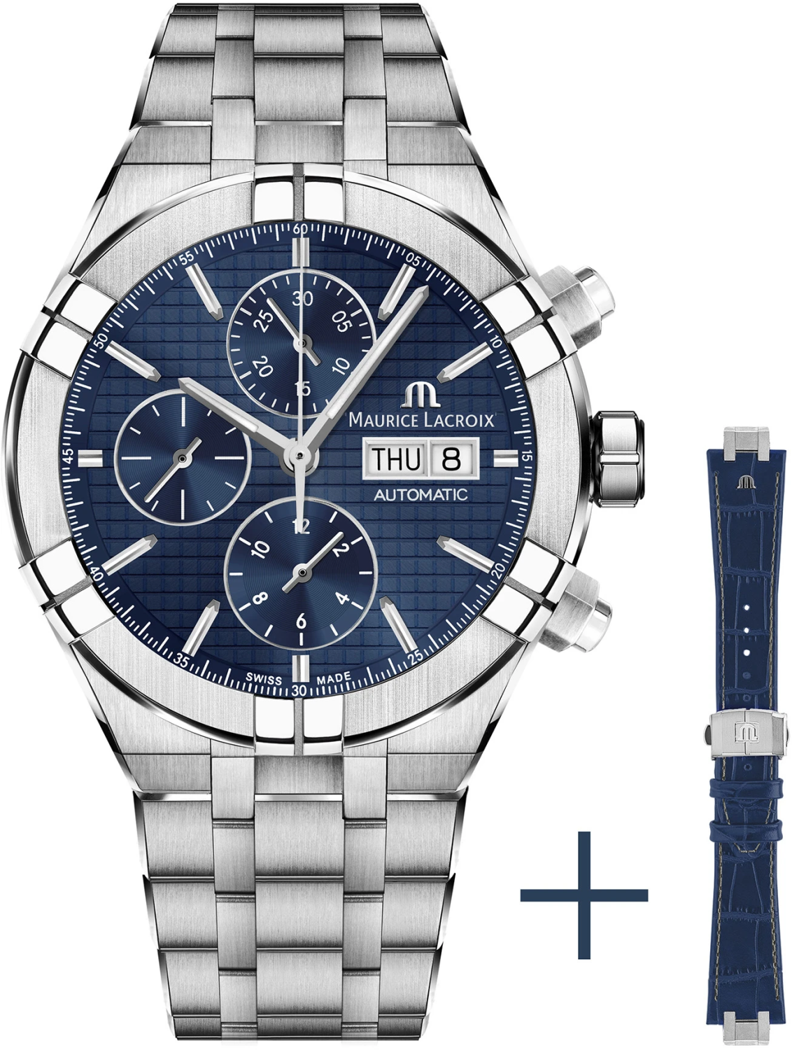 MAURICE LACROIX AIKON AUTOMATIC CHRONOGRAPH AI6038-SS002-430-2*