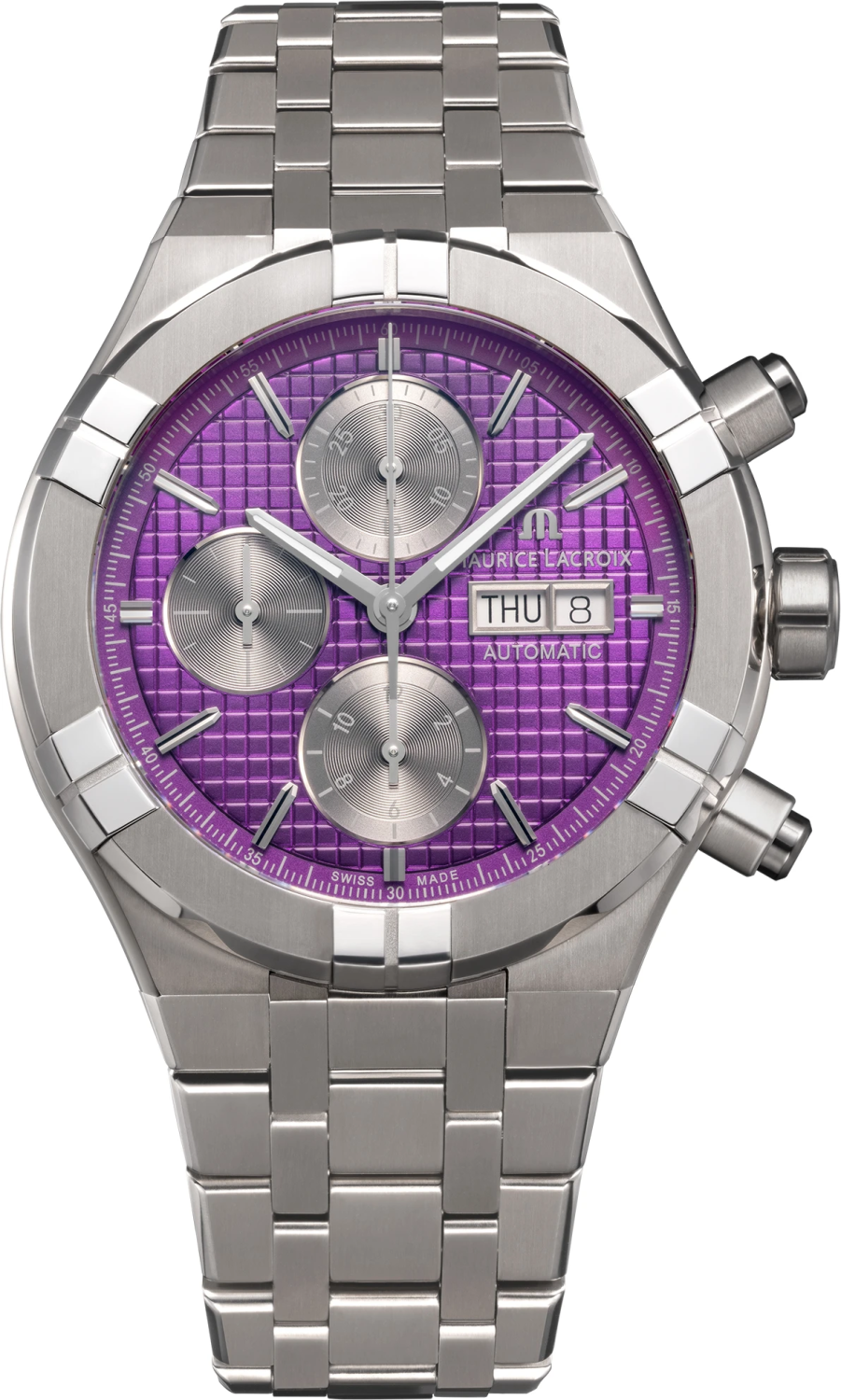 MAURICE LACROIX AIKON AUTOMATIC CHRONOGRAPH TITANIUM AI6038-TT032-430-1