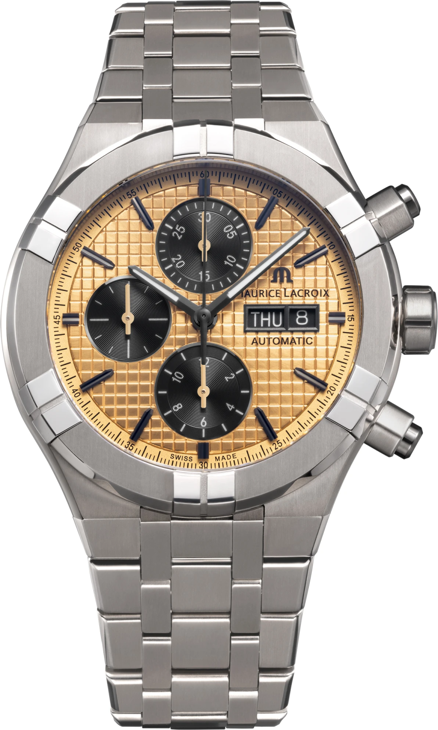 MAURICE LACROIX AIKON AUTOMATIC CHRONOGRAPH TITANIUM AI6038-TT032-530-1