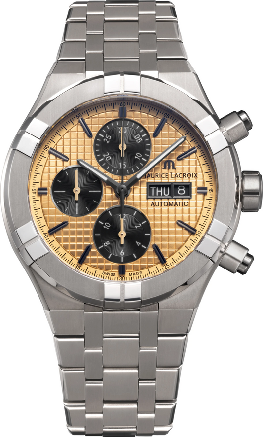 MAURICE LACROIX AIKON AUTOMATIC CHRONOGRAPH TITANIUM AI6038-TT032-530-1