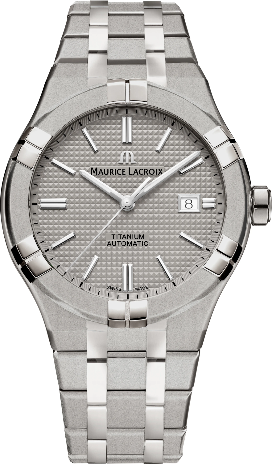 MAURICE LACROIX AIKON AUTOMATIC DATE 42MM TITANIUM AI6008-TT032-230-1