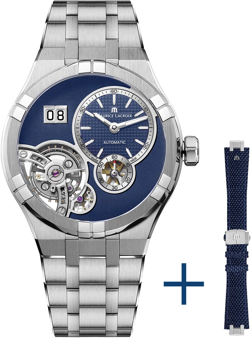 MAURICE LACROIX AIKON AUTOMATIC MANUFACTURE MASTER GRAND DATE SET AI6118-SS00E-430-C.