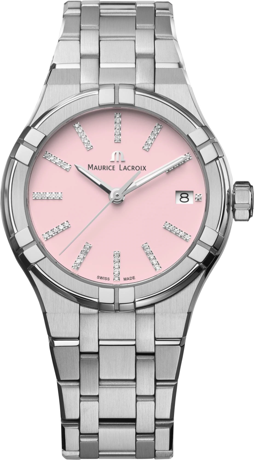 MAURICE LACROIX AIKON QUARTZ DATE 35MM DIAMONDS SPECIAL EDITION AI1106-SS002-550-1