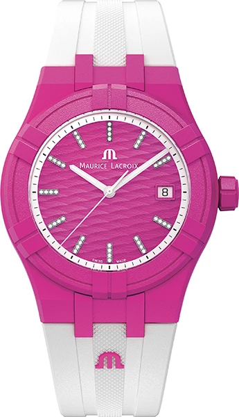 MAURICE LACROIX AIKON TIDE 40MM FUCHSIA/WHITE DIAMONDS AI2008-FFFF1-3A0-0.