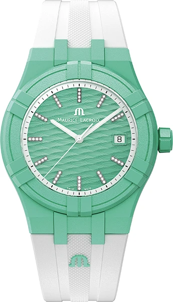 MAURICE LACROIX AIKON TIDE 40MM GREEN/WHITE DIAMONDS AI2008-CCCC1-3A0-0.