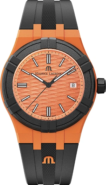 MAURICE LACROIX AIKON TIDE 40MM ORANGE/BLACK AI2008-50050-300-0.