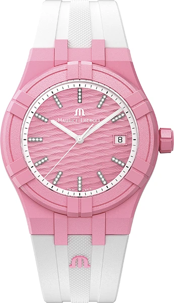 MAURICE LACROIX AIKON TIDE 40MM PINK/WHITE DIAMONDS AI2008-EEEE1-3A0-0.