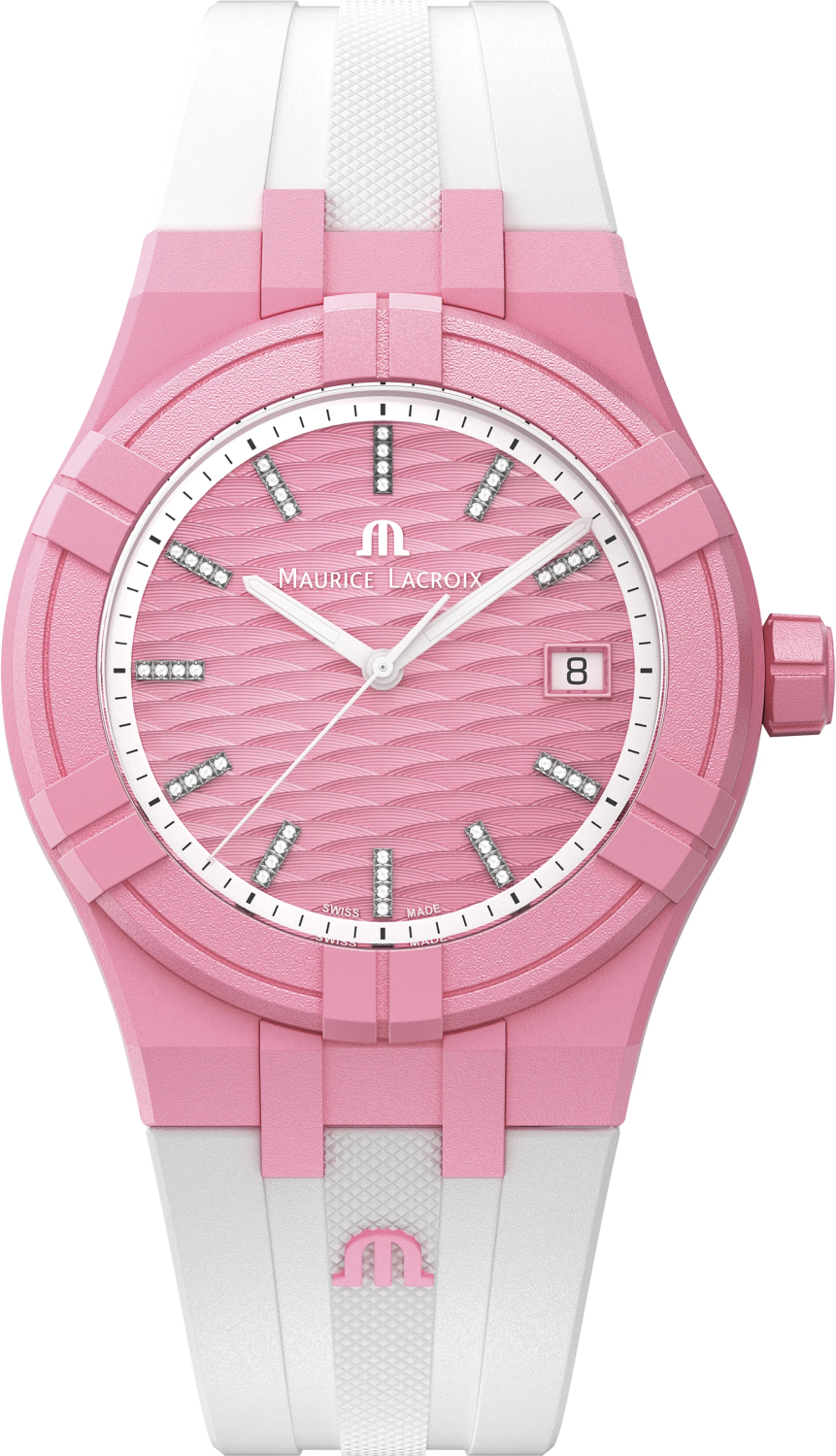 MAURICE LACROIX AIKON TIDE 40MM PINK/WHITE DIAMONDS AI2008-EEEE1-3A0-0.