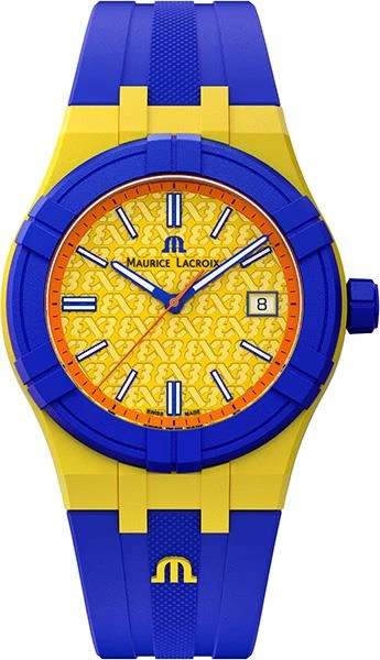 MAURICE LACROIX AIKON TIDE 40MM SPECIAL EDITION FIBA 3X3 FIBA COLOURS AI2008-68YZ8-800-0.