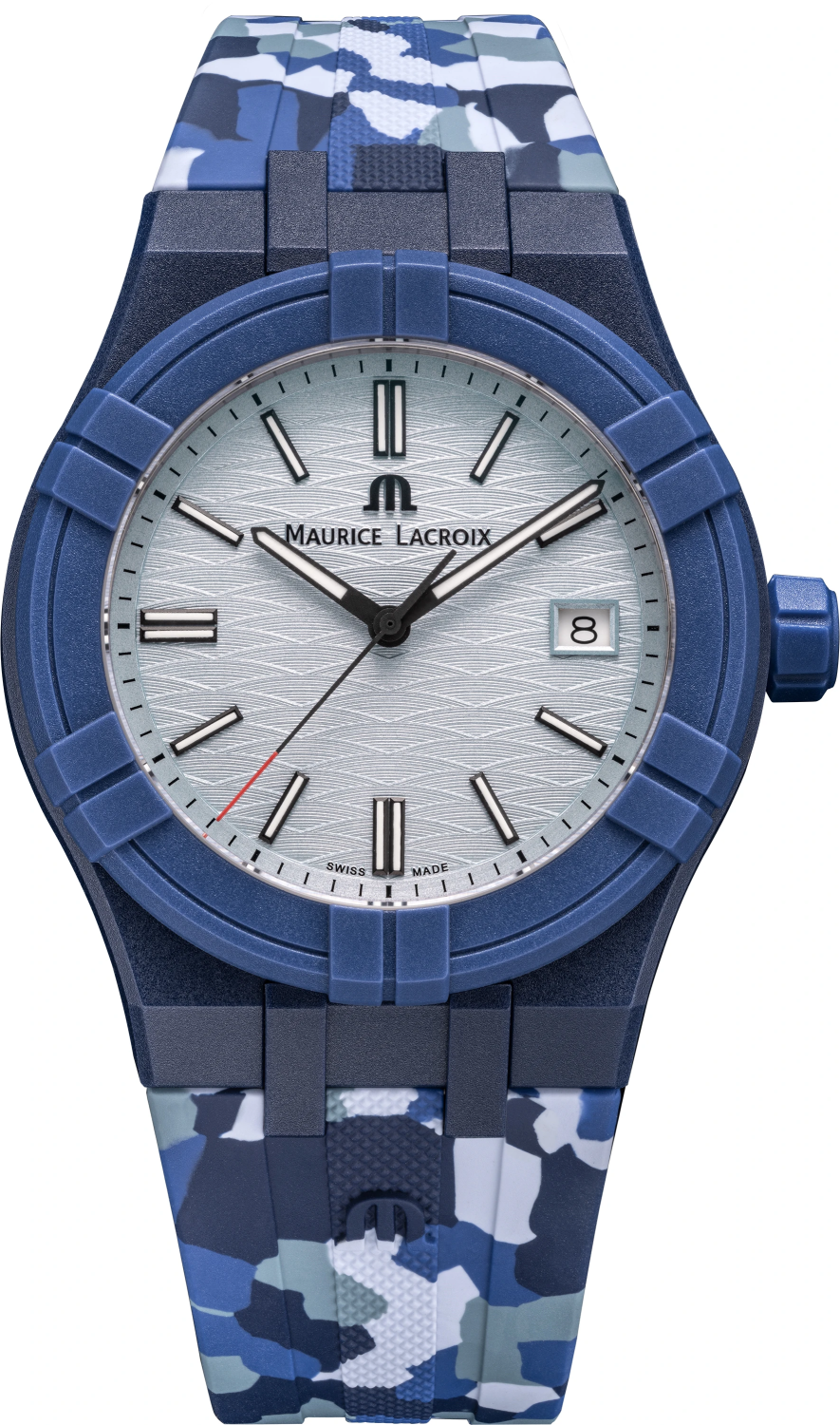 MAURICE LACROIX AIKON #TIDE CAMO BLUE LIMITED EDITION 1000PCS AI2008-B88AZ-000-0.