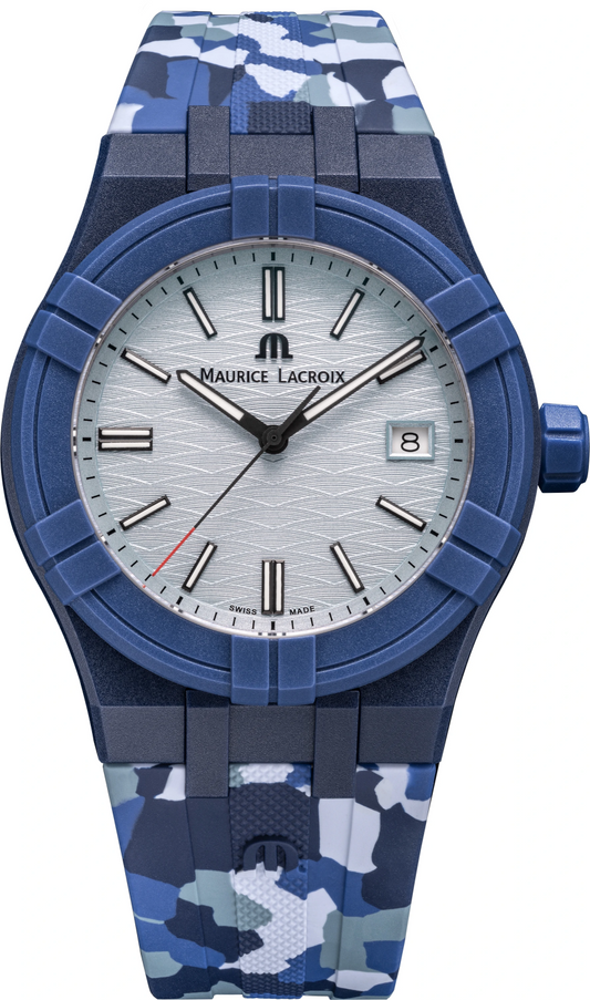 MAURICE LACROIX AIKON #TIDE CAMO BLUE LIMITED EDITION 1000PCS AI2008-B88AZ-000-0.