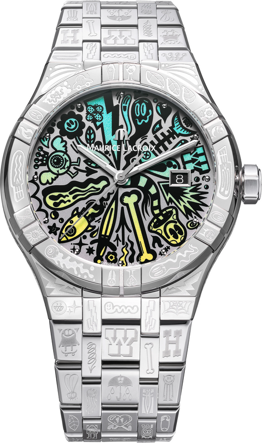 MAURICE LACROIX AIKON WOTTO AUTOMATIC DATE 42MM LIMITED EDITION 1.000pcs AI6008-SS009-090-1