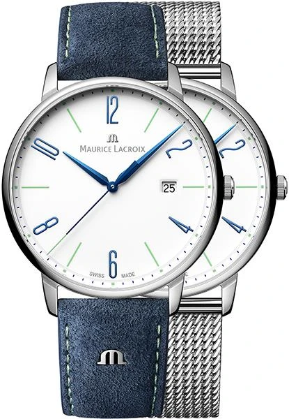 MAURICE LACROIX ELIROS 25TH ANNIVERSARY DATE 40MM SET EL1118-SS00E-120-C.