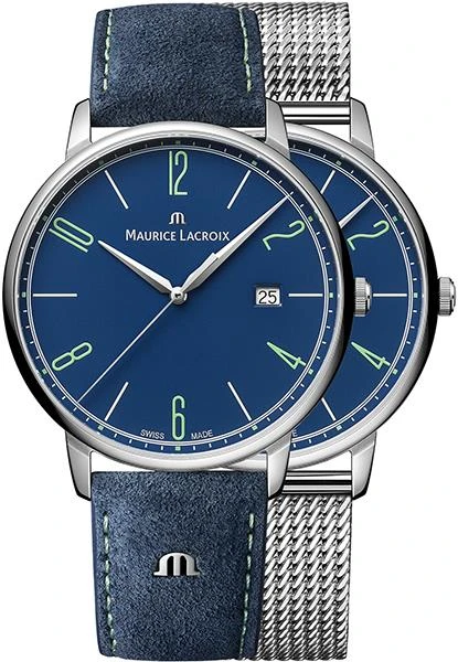 MAURICE LACROIX ELIROS 25TH ANNIVERSARY DATE 40MM SET EL1118-SS00E-420-C.