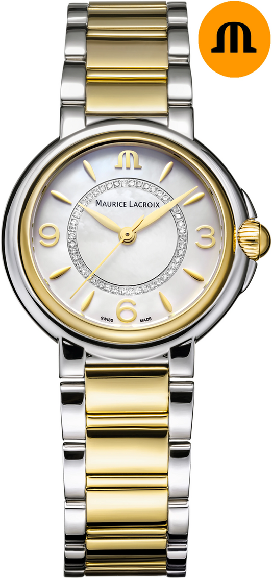 MAURICE LACROIX FIABA DATE 32MM 46 DIAMONDS FA1104-SSY13-B20-1