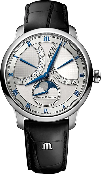 MAURICE LACROIX MASTERPIECE MOONPHASE RETROGRADE MANUFACTURE COMPLICATION MODULE MP6608-SS001-110-1.