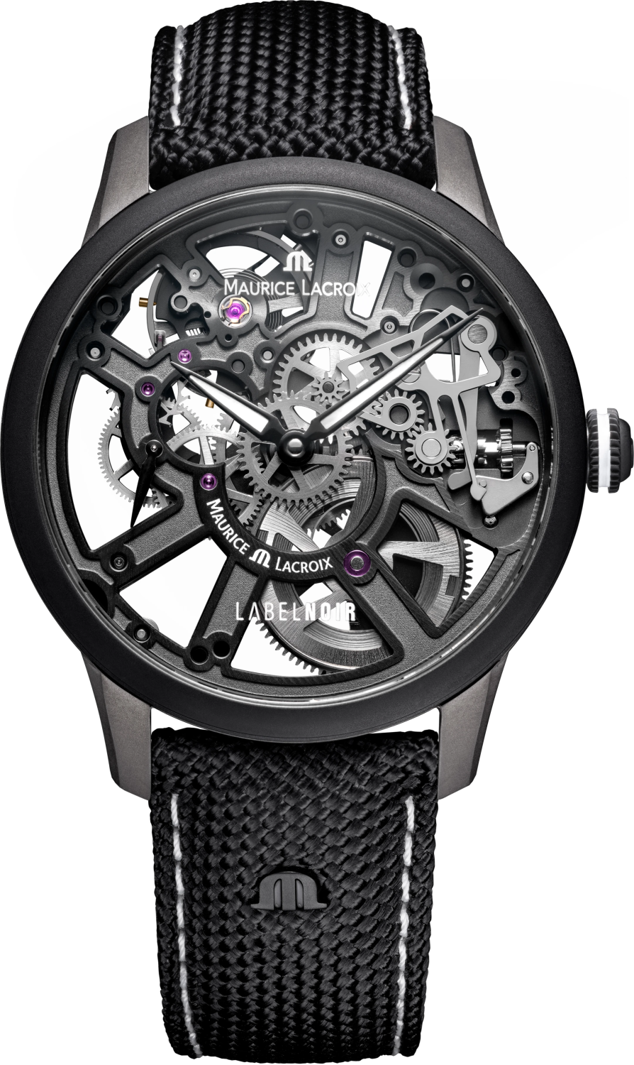 MAURICE LACROIX MASTERPIECE SKELETON MANUFACTURE LABEL NOIR LIMITED EDITION MP7228-DLB04-090-2