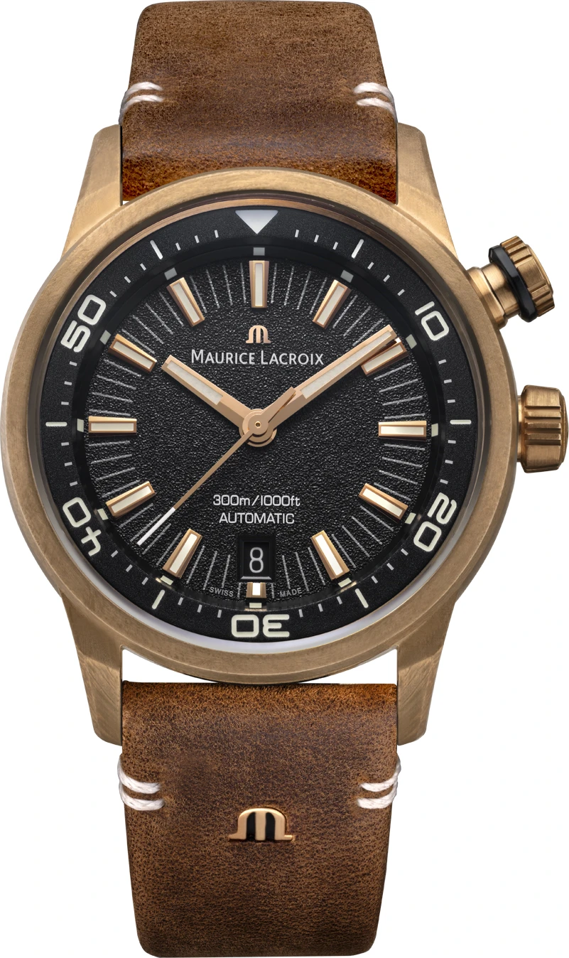 MAURICE LACROIX PONTOS S DIVER AUTOMATIC DATE 42MM LIMITED EDITION 888PCS PT6248-BRZ01-330-3