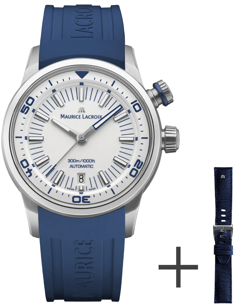 MAURICE LACROIX PONTOS S DIVER AUTOMATIC DATE SET 42MM PT6248-SS00L-130-4