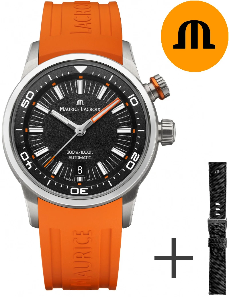 MAURICE LACROIX PONTOS S DIVER AUTOMATIC DATE SET 42MM PT6248-SS00L-330-J