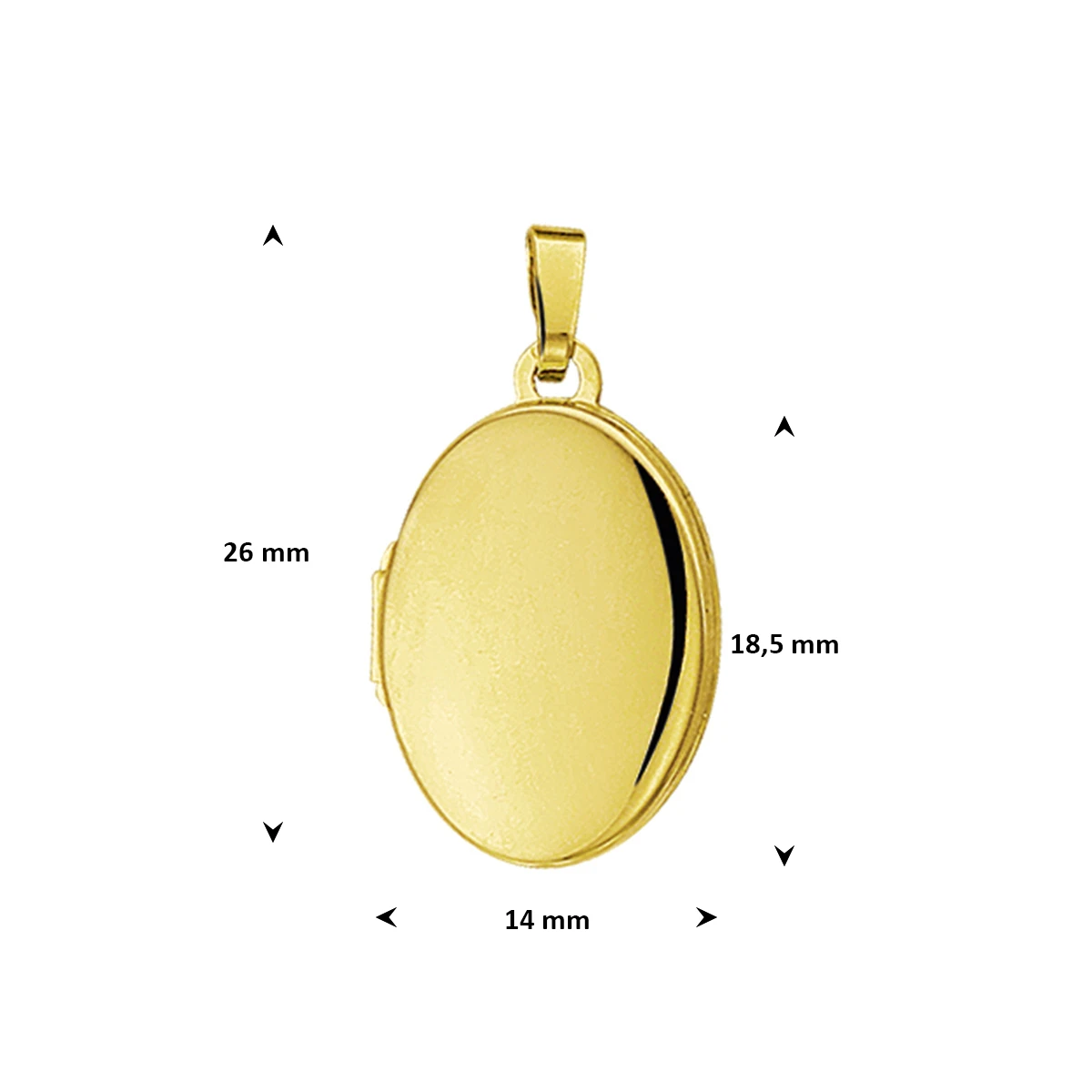 medaillon 14K geelgoud