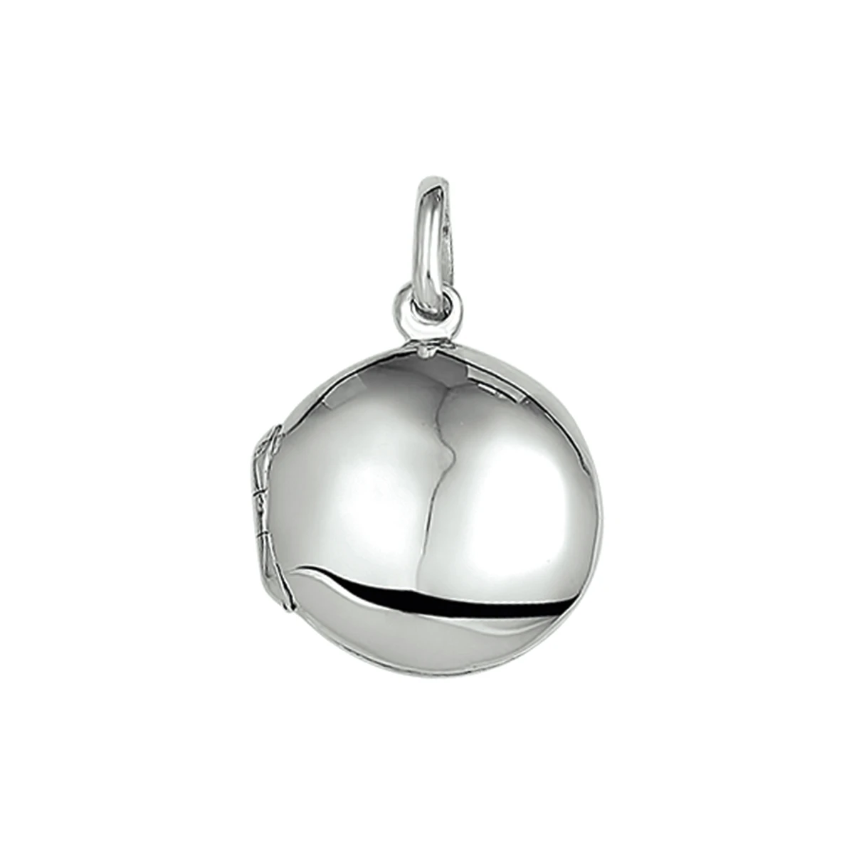 medaillon 15,5 mm zilver wit