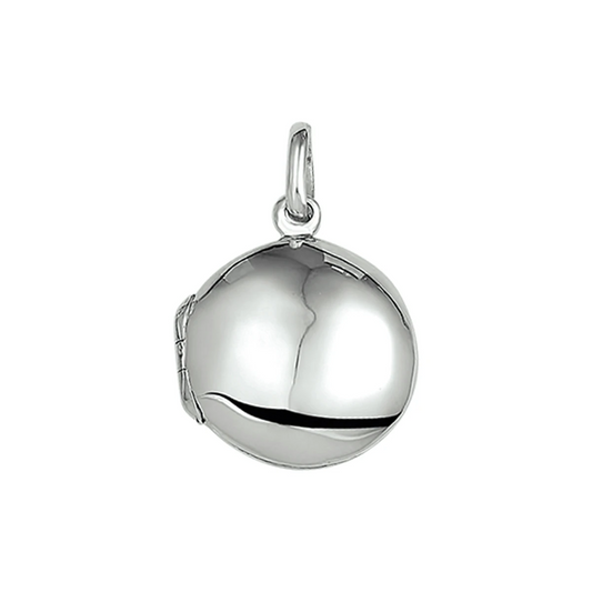 medaillon 15,5 mm zilver wit