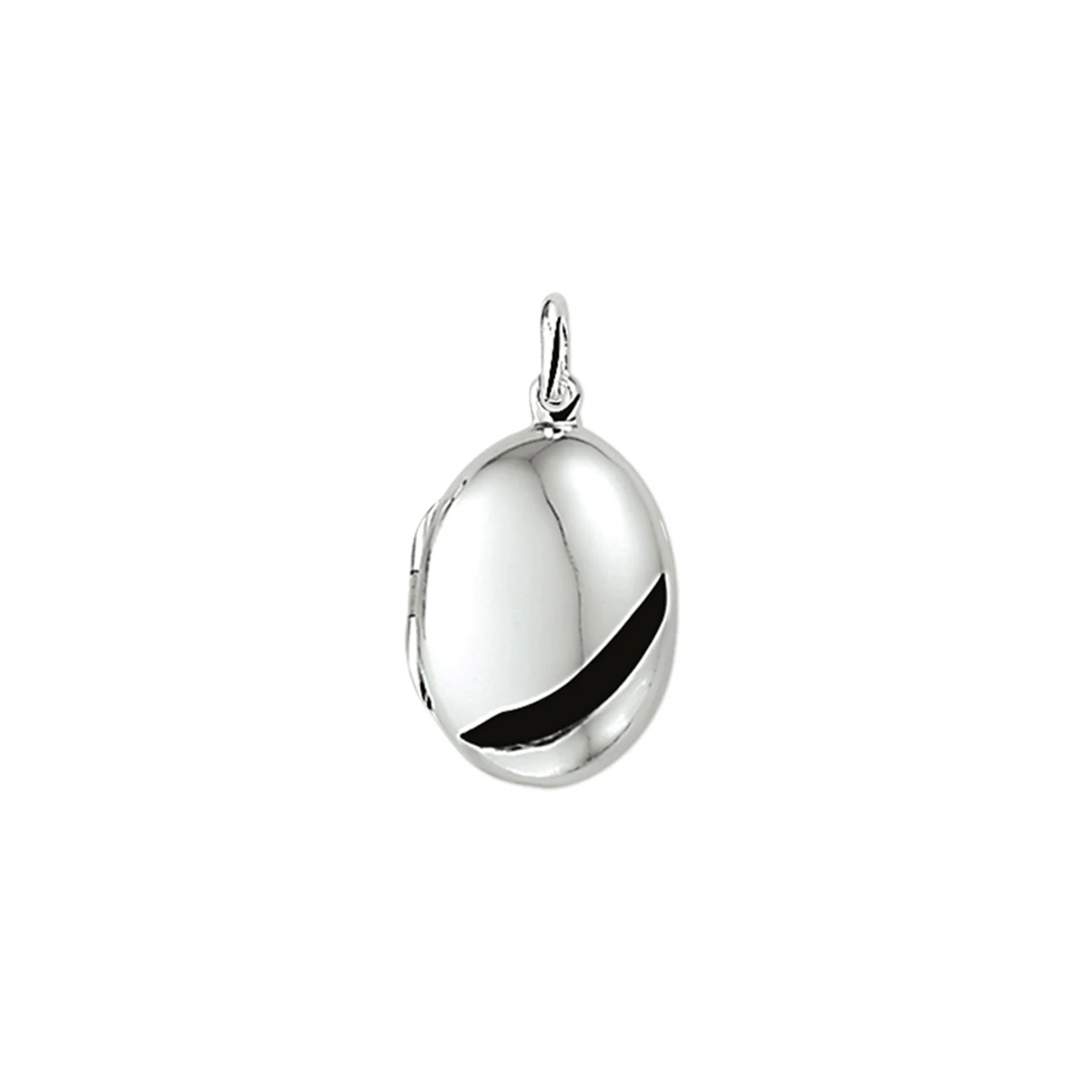 medaillon 21 mm zilver gerhodineerd